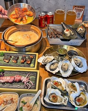 深圳必食海鮮燒烤🔥李小太家，人氣爆燈！🤩