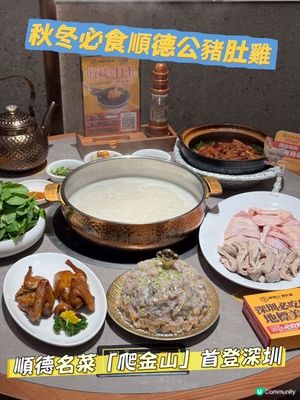 【深圳必食】順德公豬肚雞🤤暖笠笠！