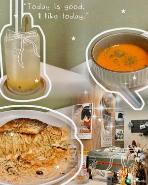 放假同媽咪行花墟
去左附近既賞島咖啡屋Lunch

🎏店內