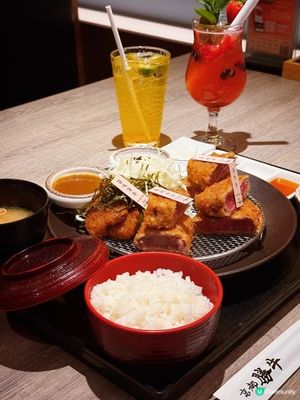 京都勝牛🇯🇵吉列牛排🤤！四品牛魔御膳超正！🥩