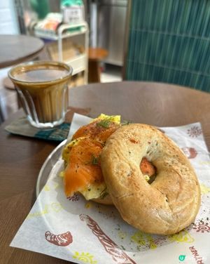 元朗文青cafe🤤！貝果好煙韌！✨