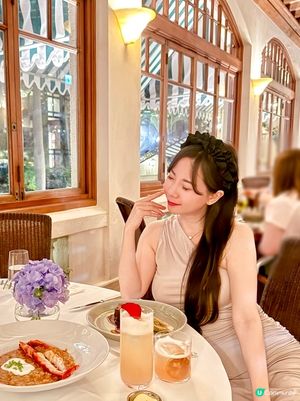 經典的The Verandah露台餐廳絕對是浪漫約會或閨蜜聚