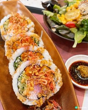 尖沙咀海港城新Food Court😍超巨型壽司卷‼️