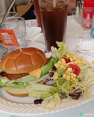 「百分百餐廳」下午茶漢堡包