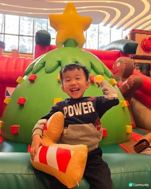 朗壹廣場聖誕彈彈跳！🚂🎄 玩到癲！