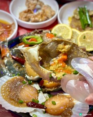 $298醬油蟹放題🦀無限任食海鮮炸雞排骨湯💕