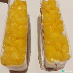 芒果拿破崙切餅