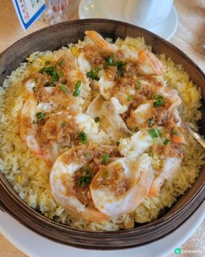 籠仔蒜茸開邊蝦蒸炒飯🦐抵食點心蝦餃粉果齊 🎉🦐