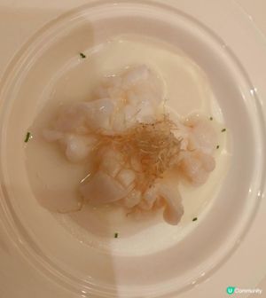 四季酒店龍景軒，包羅萬有，薑汁蛋白蒸龍蝦球，金湯雞絲羹 
