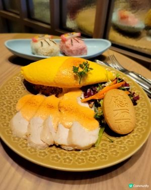 招財億萬両！火炙明太子奶油蛋包飯 😋