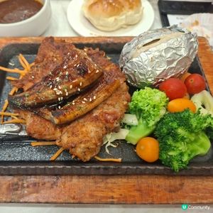 秋田冰室初體驗😊鰻魚雞扒鐵板餐😋酥皮蛋撻正🤤