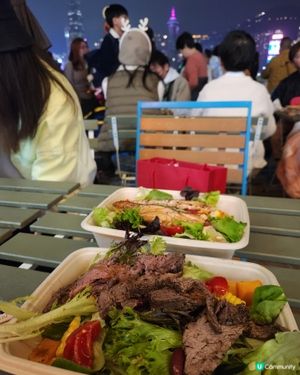 西九煙花夜🎆發現海旁美食🤩