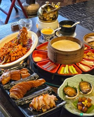 維港日落景緻下的烤鴨三食