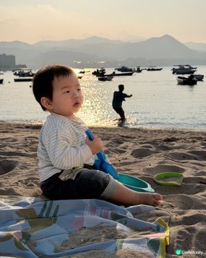 馬鞍山渡頭灣村·烏溪沙沙灘🏖️BBQ+玩沙