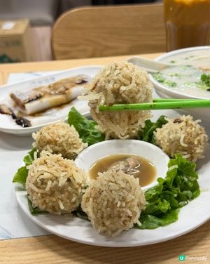 街坊粥店😋！鯪魚球+嫩魚腩粥💯