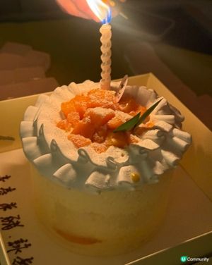 ｢海鹽奶蓋爆芒麻糬蛋糕好好食!!🥹｣