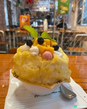 芒果小丸子刨冰🍧  口感細膩，唔會冰粒！