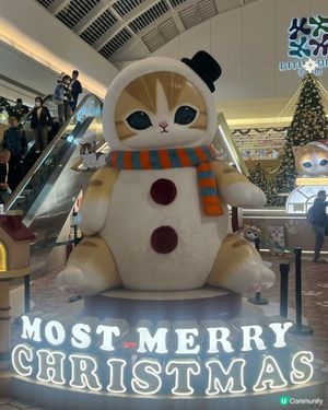 新港城貓貓聖誕探險記！😻 3米高巨貓等你嚟影相📸