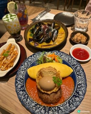 🍃飛燕和牛漢堡蛋包飯+抹茶甜品全攻略 