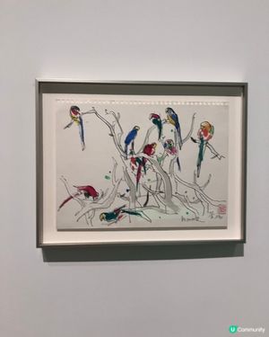 小人物的山水畫展出