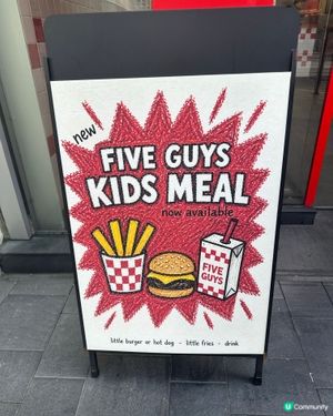 Five Guys 出左兒童餐🍔🍟
