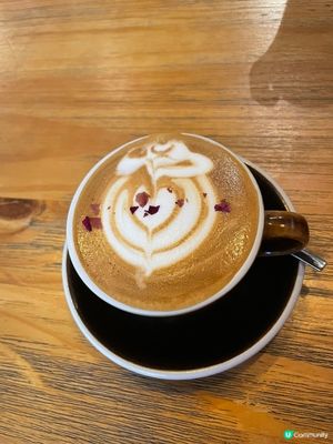 不過不失玫瑰latte