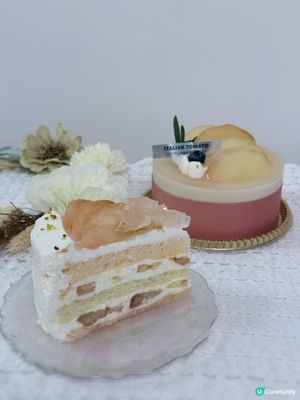 期間限定100%日本鮮白桃蛋糕系列❤️