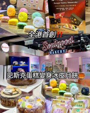 全港首創‼️巴斯克蛋糕變身冰皮月餅🥮