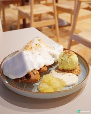 暖笠笠麻糬窩夫！🍊🍵💚