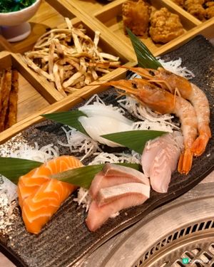 期間限定「刺身磯燒海鮮半放題」