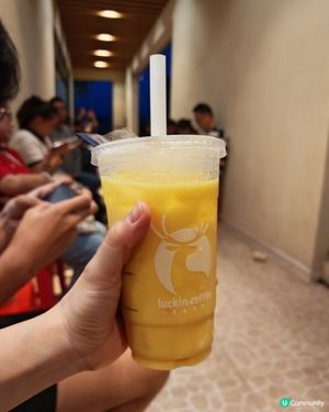 瑞幸咖啡是我們消暑必備飲品，在大陸排隊時叫外賣，最岩喝杯手搖
