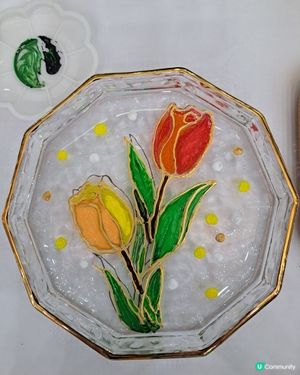 #親子彩繪玻璃盤工作坊🎨，2小時玩出創意