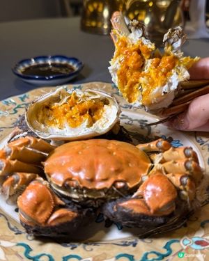 大閘蟹宴開餐啦！🦀 爆膏到暈🤤！