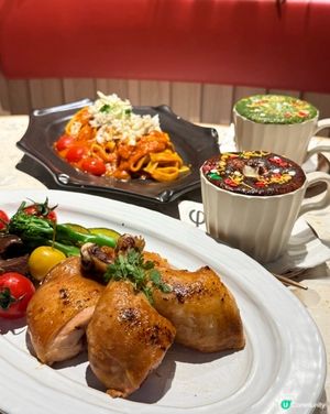 ✨聖誕大餐開箱！😋 蟹肉扁意粉超正！🦀 烤雞腿必食！🍗