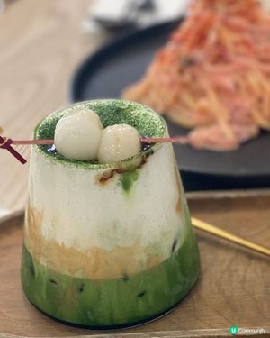 《抹茶控注意⚠️》🍵🍡 西貢Cafe～久丸小山園糰子抹茶牛奶👍🏻