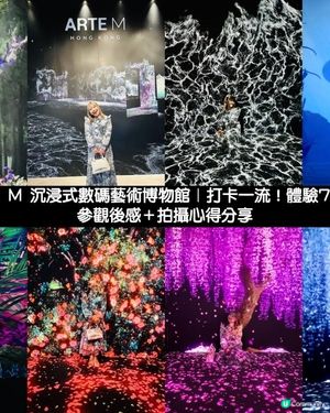 ARTE M 沉浸式數碼藝術博物館｜打卡一流！體驗7大主題｜參觀後感＋拍攝心得分享