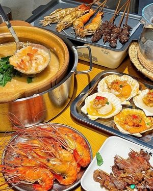 😍 即撈海鮮! 超大隻新鮮海蝦串燒
喜歡吃新鮮海鮮及燒烤