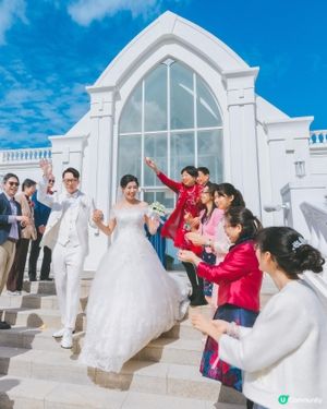 沖繩旅行結婚，海天一色教堂💒 沙灘拍攝