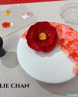 SHISEIDO 山茶花擴香石彩繪作品