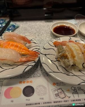 爭鮮三件$16三文魚壽司蝦壽司推介