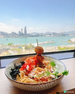 銅鑼灣隱世海景餐廳UMI😍🌟足料帶子意粉x和牛漢堡扒必食!🍝