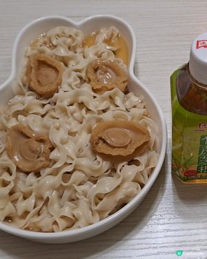 有營之選😋自煮鮑魚十穀刀削麪✌️