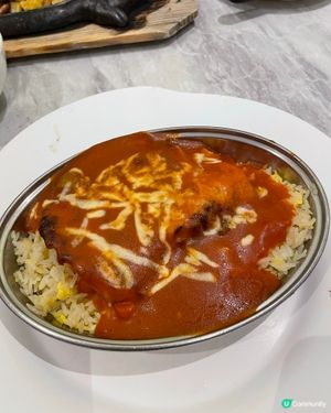 芝士鮮茄豬扒焗飯 👎🏻