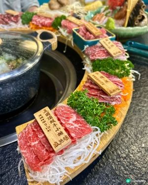 「麻甩爐海鮮雞煲」🔥  牛肉盛宴任食🤤