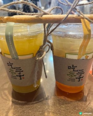 康城解渴！🍊蜜桃冰茶超正！😋