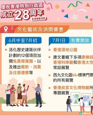 慶祝回歸一連串優惠