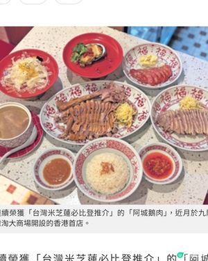 台灣米芝蓮阿城鵝肉 九龍灣設首店以傳統技法炮製鵝肉兩食
