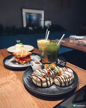 觀塘工廈人氣cafe 😋榛子朱古力焦糖香蕉梳乎厘班戟🍌