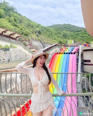 啲雨終於落完🤪見天氣咁好💗拉埋friend去海洋公園水上