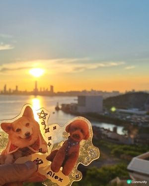 油塘大本型空中花園！黃昏日落靚景🌇！銀杏館👵🏻！
